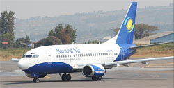 RwandAiru2019s Boeing 737-500 (Courtsey Photo)