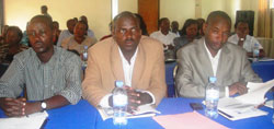 District Mayors at the meeting. (Photo S. Rwembeho)