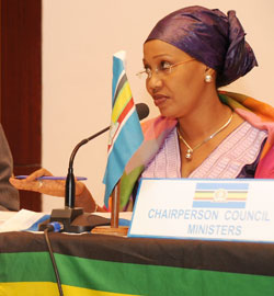 Chair of EAC Ministers' Counci, Hafsa Mossi