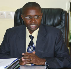 State Minister Mathias Harebamungu.