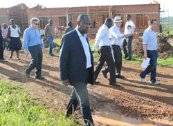 PAC members visit the Free Trade Zone site in Gasabo district, yesterday. (Photo J Mbanda)