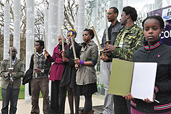 Rwandans in France commemorating the 1994 Genocide against the Tutsi at a previous event (courtesy photo)