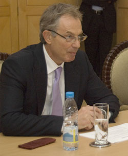 Former British Premier Tony Blair also paid tribute to victims of the Genocide (File Photo)