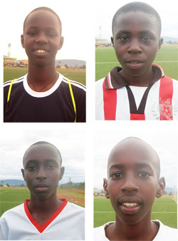 L-R: Kevin Nshyingiro;William Rutaganda ;Julius Shema ;Enock Nkusi