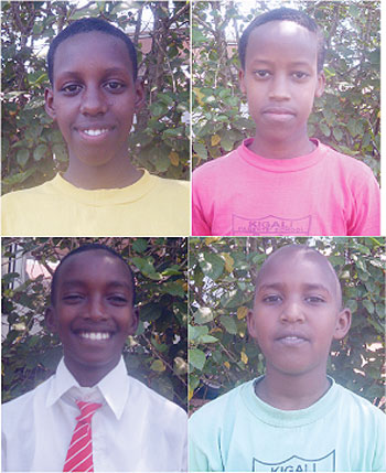 L-R: Laura Uwase;Prince Rugwiro ;Ronald Muvunyi;Daniel Ntwali