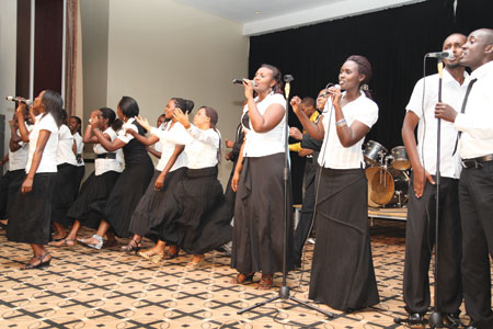 Healing Center worship team sets the praise fire blazing.(Photo TKisambira)