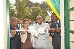  Minister Protais Musoni inaugurating Gicumbi community radio (Photo F.Ndoli)