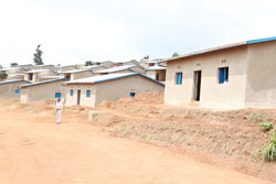 A planned village in Gicumbi. Rwandans have been urged to embrance Imidugudu