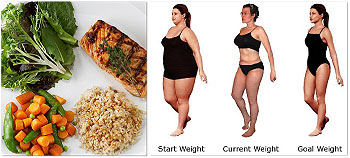 food portions                                                                       weight management or loss