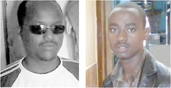 L-R : Alain Mugiraneza;Moses Nyindo