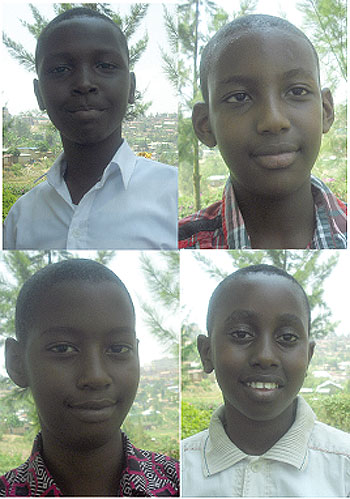 L-R:Edwin Ishimwe;Nick Manzi;Collins Sabiti;Nicholas Ngamije