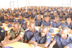 Police and Military Police officers undergoing the training. Courtesy photo