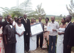  Participants posing for a group photo after receiving their certificates. The Sunday Times/ Dan Ngabonziza