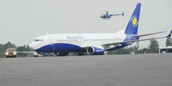 RwandAir's Boeing 737-800 Sky interior