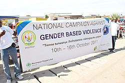 The GBV week has ended with calls for collective efforts to eradicate the Vice. The New Times Courtesy