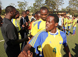 Haruna (right) is one of the most experienced members of the on Amavubi team. The New Times / File photo