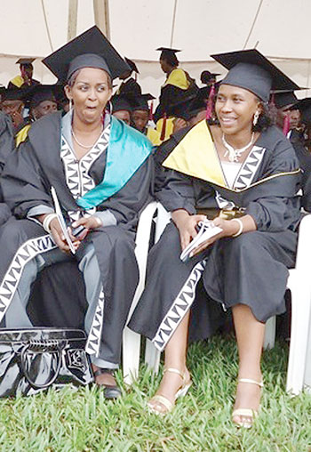 Girls were hailed for their excellent performance during this yearu2019s graduation ceremony at Umutara Polytechnic on Friday. The New Times / D. Ngabonziza. 