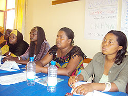 Some of the NWC members at the SGBV training. Sunday Times /D.Sabiiti