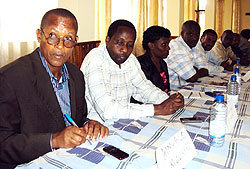 Some of the participants at the training on SGBV prevention and response. The Sunday Times/  D.Sabiiti