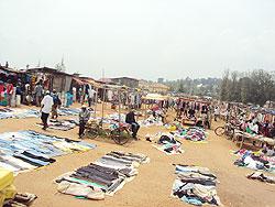 The market operates in an open space at Rwesero hill, nearly 4 km from the town. 