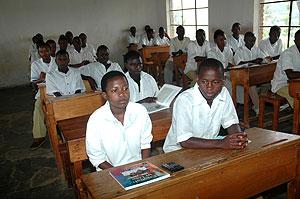 Current students at Nyange secondary school. Resisting ethnic divisionism must the responsibility of all Rwandans. The NewTimes / File.