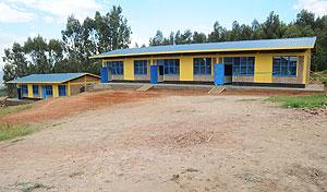 A Nine Year Basic Education classroom block: New Bugarama Mining-NBM has contributed over Rwf2.2million for the comptetion of 12YBE at Ecole Primaire-Gitare 11. The New Times / B. Mukombozi