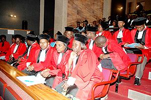 An intensive eight month training of Judges and court workers in English has commenced