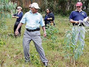 Members of the Rotary Club of Kigali during their visit to Muhura Sector, Gatsibo District.  The New Times / T. Kisambira.