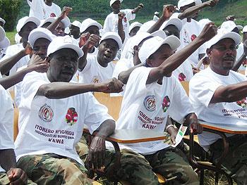 Coffee growers attend a civic education training at the Peace and leadership Centre-Nkumba in Burera District. The New Times / File