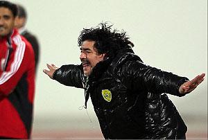 Maradona, rumored to be paid around $5 million a year by Al Wasl. Net photo