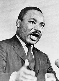 Dr Martin Luther King Jr was able to demand civil liberties because he was educated and highly learned