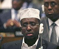 Somalia President Sheikh Sharif Sheikh Ahmed at an AU summit in January 2010 in Addis Ababa. Net photo