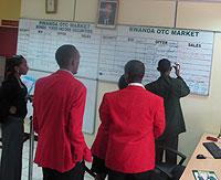 The trading floor of the local bourse; The university quizu2019s goal was to create awareness on financial markets among the population. The New Times /  File.