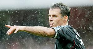 Jamie Carragher has slipped down the pecking order at Anfield this season