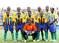 Amavubi players shortly before the Ivory Coast return leg qualifier. The New Times / File Photo