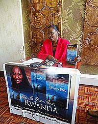 Justine Mbabazi during addressing  journalists in Kigali this week. The New Times / Courtesy