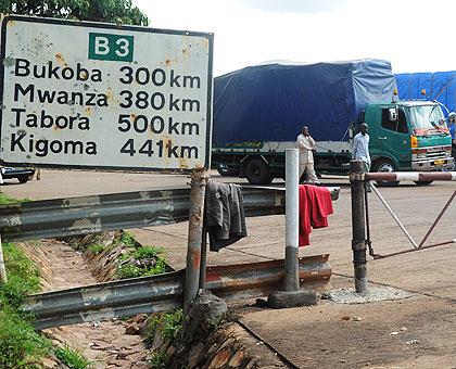 Trucks at a border post. There is call for one stop border posts. The Sunday Times/ File. 