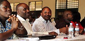 Participants attending a JADF consultative meeting on Friday. The New Times / T. Kisambira