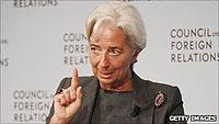 IMF managing director Christine Lagarde