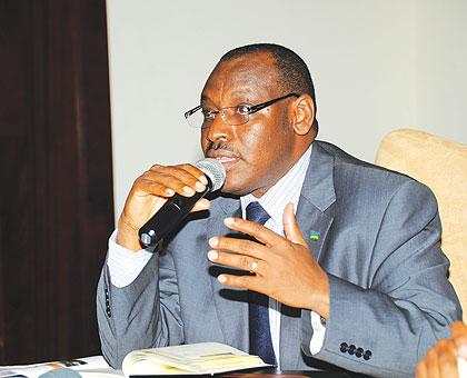 Amb. Claver Gatete, the Governor of the National Bank of Rwanda.  The New Times/File.