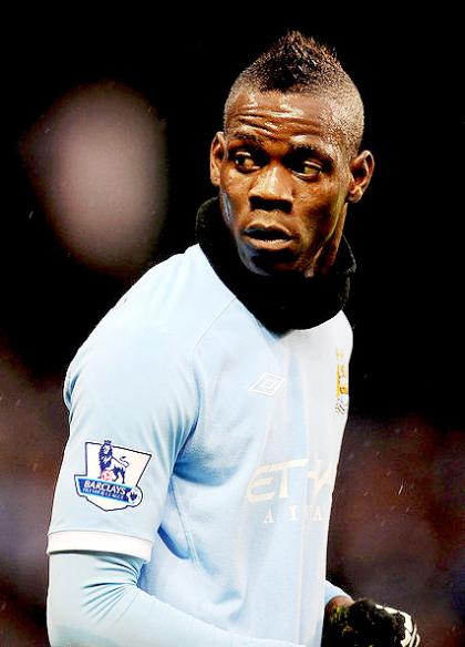 Contraversial Manchester City striker Mario Balotelli. Net photo.