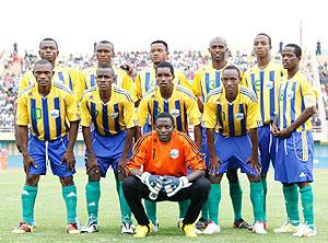 Amavubi players shortly before a past game. The New Times / File.