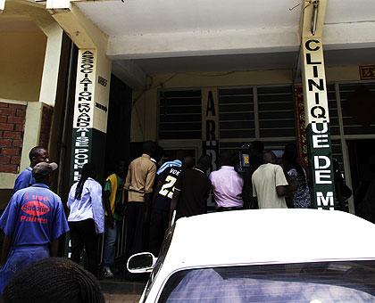 The controversy brought business to a standstill at the ARBEF head offices yesterday.The New Times  / Timothy Kisambira.