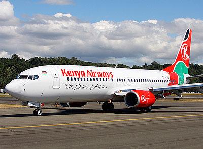 A Kenya Airways plane. The New Times / File.