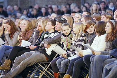 Classmates and neighbours held a vigil in Lommel, the town where many of the victims came from.. Net photo.