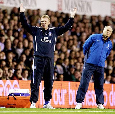 David Moyes celebrated 10 years at Goodison Park this week. Net photo.