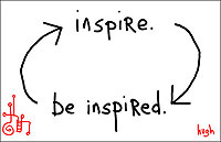 Inspiration is reciprical. Inspire others and be inspired. Net photo