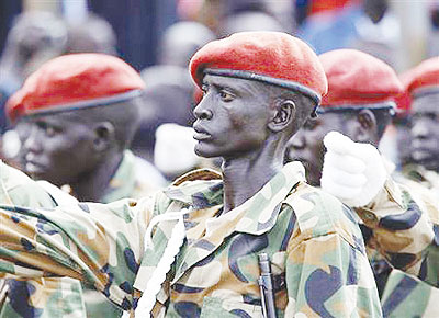 Sudan Peoples Liberation Army (SPLA) soldiers. Net photo.