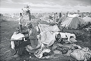 Refugee camps usually become homes for people fleeing from conflicts in their home country. Net photo.