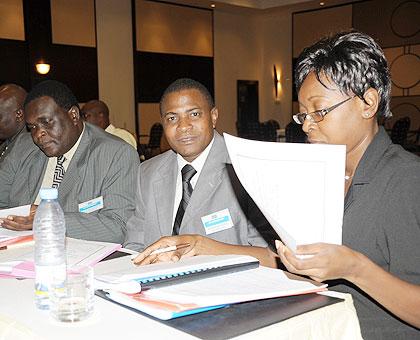 Experts during a past EAC meeting. The New Times / File.